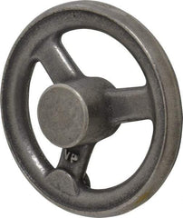 Gibraltar - 5", 3 Spoke Straight Handwheel - 1.4" Hub, Cast Iron, Plain Finish - Eagle Tool & Supply