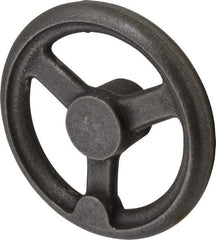 Gibraltar - 6", 3 Spoke Straight Handwheel - 1-1/2" Hub, Cast Iron, Plain Finish - Eagle Tool & Supply