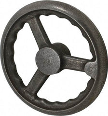 Gibraltar - 8", 3 Spoke Straight Handwheel - 1.8" Hub, Cast Iron, Plain Finish - Eagle Tool & Supply