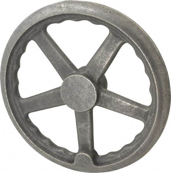 Gibraltar - 10", 3 Spoke Straight Handwheel - 2" Hub, Cast Iron, Plain Finish - Eagle Tool & Supply