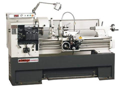 Vectrax - 14" Swing, 39-5/16" Between Centers, 220 Volt, Triple Phase Engine Lathe - 7MT Taper, 5 hp, 20 to 2,500 RPM, 2" Bore Diam, 45" Deep x 68" High x 90" Long - Eagle Tool & Supply