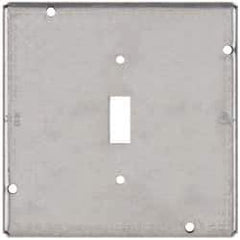 Cooper Crouse-Hinds - Electrical Outlet Box Steel Square Surface Cover - Eagle Tool & Supply