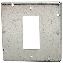 Cooper Crouse-Hinds - Electrical Outlet Box Steel Square Surface Cover - Eagle Tool & Supply