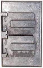 Cooper Crouse-Hinds - Electrical Outlet Box Aluminum Weatherproof Cover - Includes Gasket - Eagle Tool & Supply