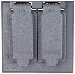 Cooper Crouse-Hinds - Electrical Outlet Box Aluminum Weatherproof Cover - Includes Gasket - Eagle Tool & Supply