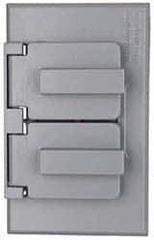 Cooper Crouse-Hinds - Electrical Outlet Box Aluminum Weatherproof Cover - Includes Gasket - Eagle Tool & Supply