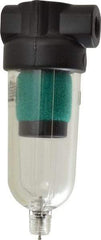 Norgren - 1/8" Port Coalescing Filter - Polycarbonate Bowl, Manual Drain, 150 Max psi, 0.01 Micron Rating, 1.63" Wide x 4-1/4" High - Eagle Tool & Supply