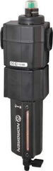 Norgren - 1/2" Port Coalescing Filter - Aluminum Bowl, Manual Drain, 250 Max psi, 0.01 Micron Rating, 3.15" Wide x 11.4" High - Eagle Tool & Supply