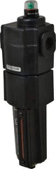 Norgren - 1/2" Port Coalescing Filter - Aluminum Bowl, Automatic Drain, 250 Max psi, 0.01 Micron Rating, 3.15" Wide x 11.4" High - Eagle Tool & Supply