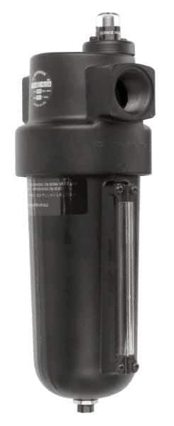 Norgren - 2" Port Coalescing Filter - Aluminum Bowl, Automatic Drain, 250 Max psi, 0.01 Micron Rating, 8.22" Wide x 27.12" High - Eagle Tool & Supply