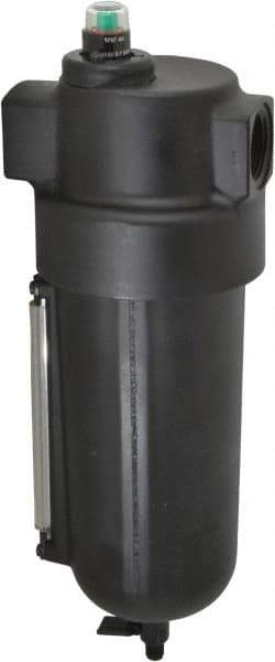 Norgren - 1" Port Coalescing Filter - Aluminum Bowl, Manual Drain, 250 Max psi, 0.01 Micron Rating, 4-3/4" Wide x 13-1/4" High - Eagle Tool & Supply