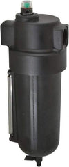 Norgren - 1" Port Coalescing Filter - Aluminum Bowl, Manual Drain, 250 Max psi, 0.01 Micron Rating, 4-3/4" Wide x 13-1/4" High - Eagle Tool & Supply