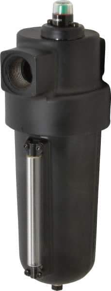 Norgren - 1" Port Coalescing Filter - Aluminum Bowl, Automatic Drain, 250 Max psi, 0.01 Micron Rating, 4-3/4" Wide x 13-1/4" High - Eagle Tool & Supply
