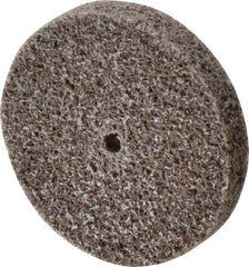 3M - 1-1/2" Diam, 1/4" Face Width, 1/8" Center Hole, Fine Grade, Aluminum Oxide Deburring Wheel - Unitized, Medium Density 5 Grade, 30,100 RPM - Eagle Tool & Supply