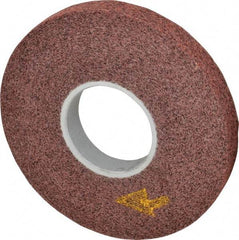 3M - 8" Diam, 1" Face Width, 3" Center Hole, Medium Grade, Aluminum Oxide Deburring Wheel - Convolute, Soft Density 4 Grade, 4,500 RPM - Eagle Tool & Supply