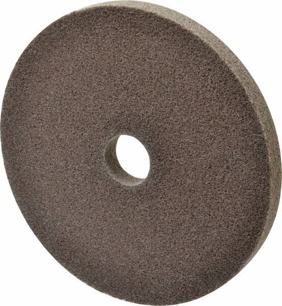 3M - 6" Diam, 1/2" Face Width, 1" Center Hole, Fine Grade, Aluminum Oxide Deburring Wheel - Unitized, Medium Density 5 Grade, 7,500 RPM - Eagle Tool & Supply