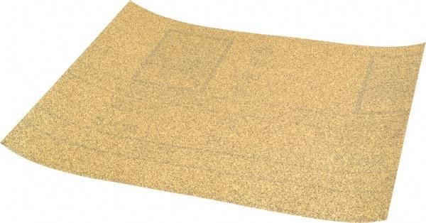 3M - 80 Grit, Aluminum Oxide Sanding Sheet - 11" Long x 9" Wide, Medium Grade, A Weighted Paper Backing - Eagle Tool & Supply