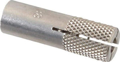 Red Head - 1/2" Diam, 1/2" Drill, 1-1/2" Min Embedment Drop-In Concrete Anchor - 303, 18-8 Stainless Steel, Slotted Drive, 1/2" Thread Length - Eagle Tool & Supply