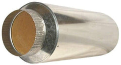 Suncourt - 6" ID Galvanized Duct Muffler - 24" Long x 10" Wide, 26 Gage, 1 Piece - Eagle Tool & Supply