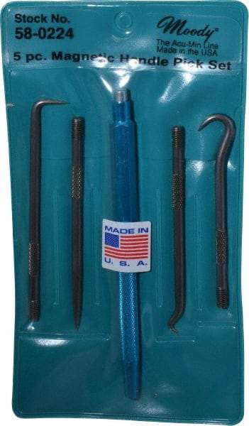 Moody Tools - 5 Piece Hook & Probe Set - Steel - Eagle Tool & Supply