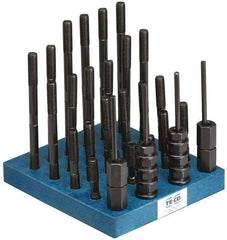 TE-CO - 41 Piece, 1/2-13 Stud, T Nut & Stud Kit - 3, 4, 5, 6, 7, 8" Stud Lengths - Eagle Tool & Supply