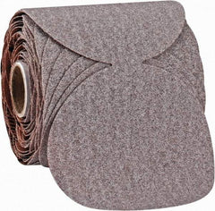 Norton - 3-1/2" Diam, 80 Grit Aluminum Oxide Adhesive PSA Disc - Coarse Grade, Natural, B Weighted Backing, Flexible - Eagle Tool & Supply