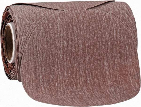 Norton - 3-1/2" Diam, 400 Grit Aluminum Oxide Adhesive PSA Disc - Super Fine Grade, Natural, B Weighted Backing, Flexible - Eagle Tool & Supply