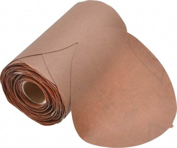 Norton - 5" Diam, 220 Grit Aluminum Oxide Adhesive PSA Disc - Fine Grade, Brown, B Weighted Backing, Flexible - Eagle Tool & Supply