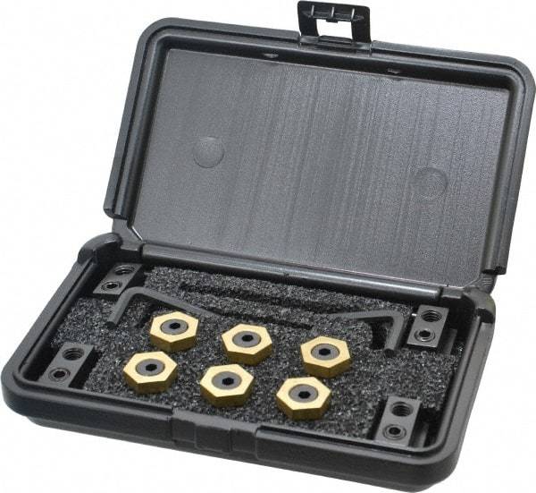 Mitee-Bite - 12 Piece Fixture Clamp T-Slot Kit with 7/8" Step Block, 9/16" T-Slot, 3/8-16 Stud Thread - 1/4" Nut Width - Eagle Tool & Supply