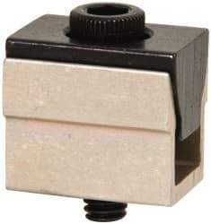 Mitee-Bite - 500 Lb Holding Force Single T-Slot Wedge Clamp - 0.41" Wide x 5/8" Deep x 1/2" High Base, 0.485 to 0.53" Jaw Spread, 2-1/2 Lb/Ft Torque, 8-32 Screw Thread - Eagle Tool & Supply