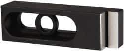 Mitee-Bite - 1/2" Stud, Stainless Steel, Plain Strap Clamp - 1.68" Travel, 3-3/4" OAL x 1.12" Wide x 0.87" High, Stepped Nose - Eagle Tool & Supply