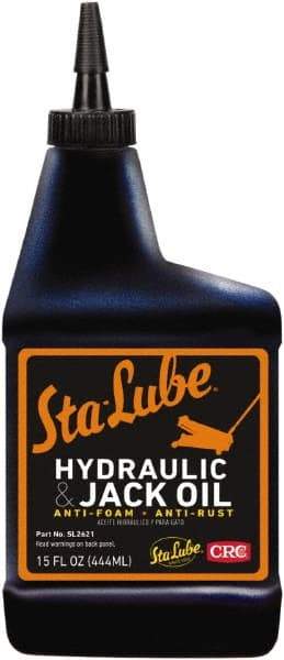 CRC - 15 oz Bottle Mineral Hydraulic Oil - 0150°F, SAE 20, ISO 46 - Eagle Tool & Supply