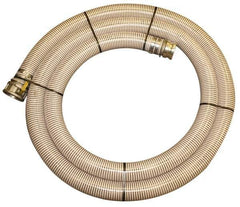 Alliance Hose & Rubber - -10 to 130°F, 6" Inside x 6.8" Outside Diam, PVC Liquid Suction & Discharge Hose - Clear, 20' Long, 28 Vacuum Rating, 45 psi Working Pressure - Eagle Tool & Supply