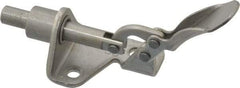 De-Sta-Co - 100 Lb Load Capacity, Flanged Base, Stainless Steel, Standard Straight Line Action Clamp - 3 Mounting Holes, 0.17" Mounting Hole Diam, 1/4" Plunger Diam, Thumb Handle - Eagle Tool & Supply