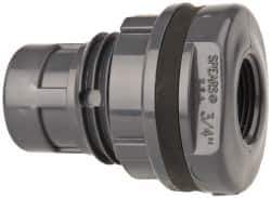 Value Collection - 3/4" PVC Plastic Pipe Tank Adapter - Schedule 80, FIPT x FIPT End Connections - Eagle Tool & Supply