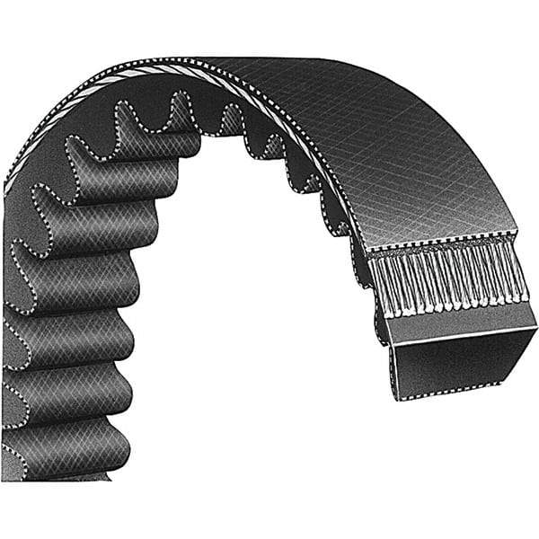 Bando - Section V, 2" Wide, 67" Outside Length, V-Belt - Neoprene Rubber, Black, Variable Speed, No. 3226V663 - Eagle Tool & Supply