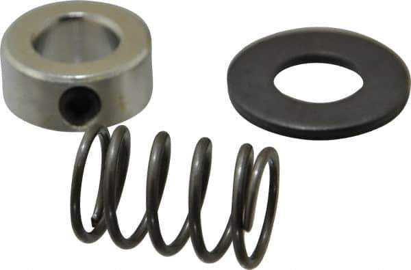 TE-CO - 5/8" Size, Black Oxide Coated Washer Clamp Support - Includes Shaft Collar, Spring & Washer - Eagle Tool & Supply