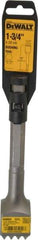 DeWALT - 1-3/4" Head Width, 10" OAL, 1" Shank Diam, Bushing Tool Chisel - Hex Shank, Steel - Eagle Tool & Supply