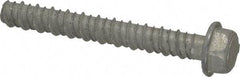 Red Head - 1/2" Diam, 4" Length Under Head, Hex Drive, Concrete Screw & Masonry Fastener - Steel, Zinc-Plated Finish - Eagle Tool & Supply