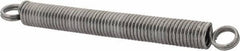 Made in USA - 1/4" OD, 5.8 Lb Max Load, 3-9/16" Max Ext Len, 0.035" Wire Diam Extension Spring - 3.86 Lb/In Rating - Eagle Tool & Supply