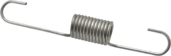 Made in USA - 9/16" OD, 19.66 Lb Max Load, 5-3/8" Max Ext Len, 0.072" Wire Diam Extension Spring - 6.8 Lb/In Rating - Eagle Tool & Supply