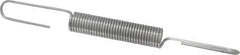 Made in USA - 9/16" OD, 19.65 Lb Max Load, 8-1/16" Max Ext Len, 0.072" Wire Diam Extension Spring - 9.49 Lb/In Rating - Eagle Tool & Supply