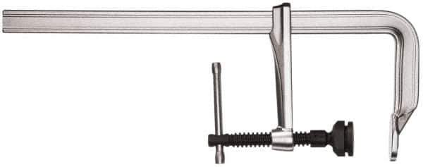 Bessey - 5-1/2" Deep Throat, 20" Max Capacity, Standard Sliding Arm Clamp - 2,800 Lb Clamping Pressure, 0.775" Spindle Diam - Eagle Tool & Supply