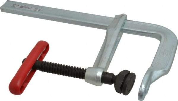 Bessey - 5-1/2" Deep Throat, 8" Max Capacity, Standard Sliding Arm Clamp - 2,800 Lb Clamping Pressure, 0.775" Spindle Diam - Eagle Tool & Supply