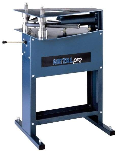 Metalpro - 1/4 to 2 Inch (Schedule 80) Pipe Capacity, Hydraulic Power Pipe Bender - 27 Inch Wide x 26 Inch Overall Depth x 43 Inch Overall Height, 2 Inch Square Tube Capacity, 110 Voltage - Eagle Tool & Supply