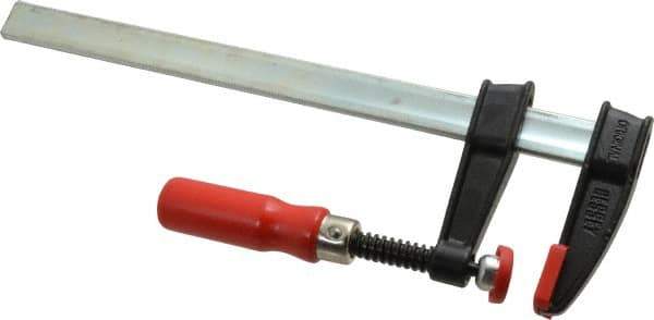 Bessey - 12" Capacity, 2-1/2" Throat Depth Steel Bar Clamp - 600 Lb Clamping Pressure - Eagle Tool & Supply