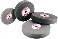 Value Collection - 10" Diam, 1" Face Width, 1" Center Hole, Coarse Grade, Deburring Wheel - 1,800 RPM - Eagle Tool & Supply