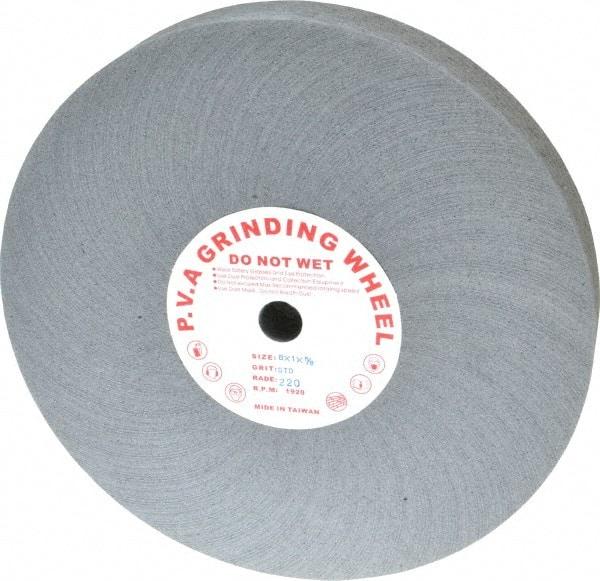Value Collection - 8" Diam, 1" Face Width, 5/8" Center Hole, Fine Grade, Deburring Wheel - 1,920 RPM - Eagle Tool & Supply