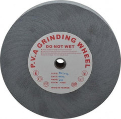 Value Collection - 6" Diam, 1" Face Width, 1/2" Center Hole, Extra Fine Grade, Deburring Wheel - 1,920 RPM - Eagle Tool & Supply