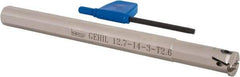 Iscar - GEHI, Internal, Left Hand, 0.102" Max Depth of Cut, 0.095 to 1/8" Groove Width, Indexable Grooving Tool Holder - GEMI.., GEPI.. Insert Compatibility, 1/2" Shank Width, 6" OAL, Through Coolant - Eagle Tool & Supply